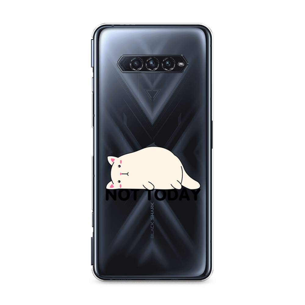 

Чехол на Xiaomi Black Shark 4/4S/4S Pro "Cat not today", Белый;розовый;черный, 311150-1