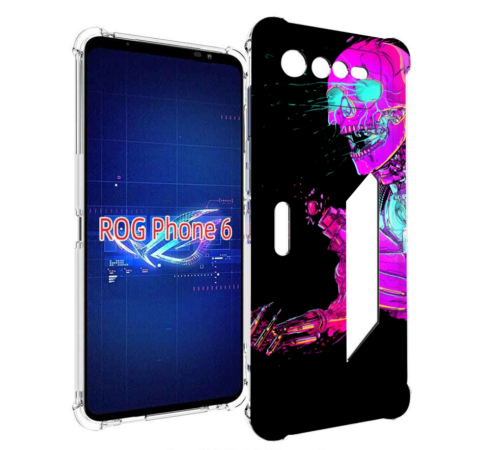 

Чехол MyPads скелет-робот-фиолетовый для Asus ROG Phone 6, Прозрачный, Tocco