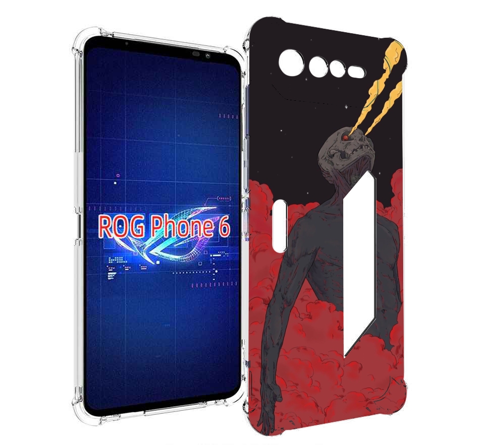 

Чехол MyPads скелет в красном дыму для Asus ROG Phone 6, Прозрачный, Tocco