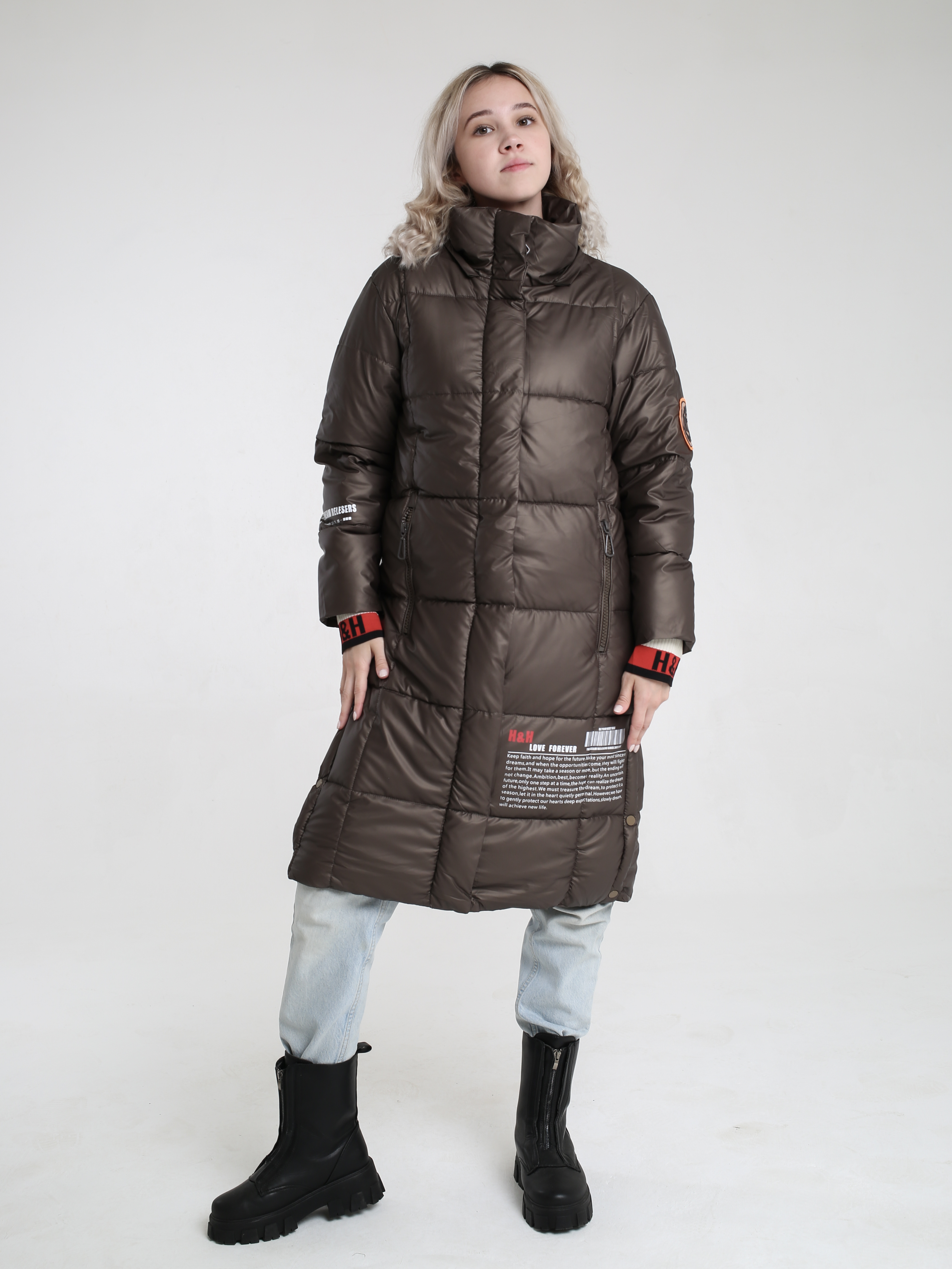 

Куртка женская NEW SHEEK 1 коричневая 2XL, 1