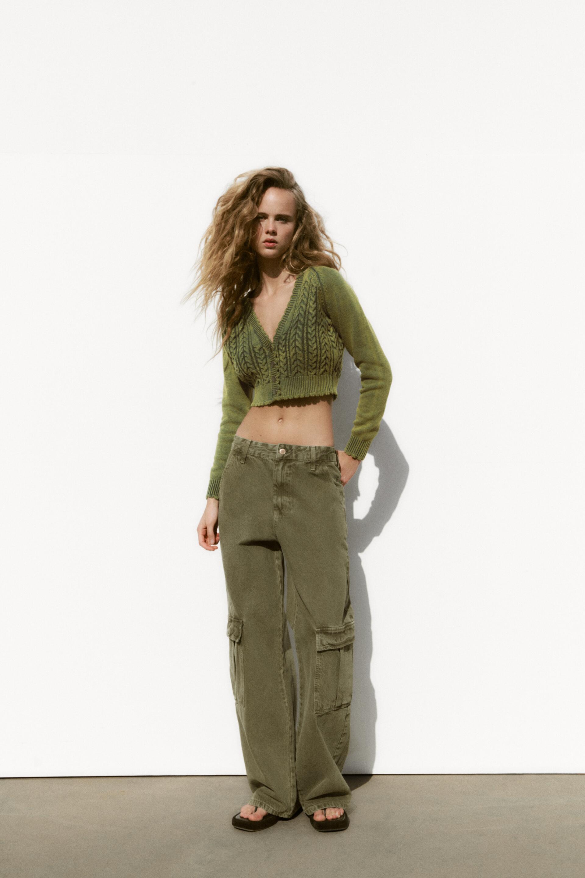 

Джинсы женские ZARA 06147026 хаки 36 EU (доставка из-за рубежа), 06147026