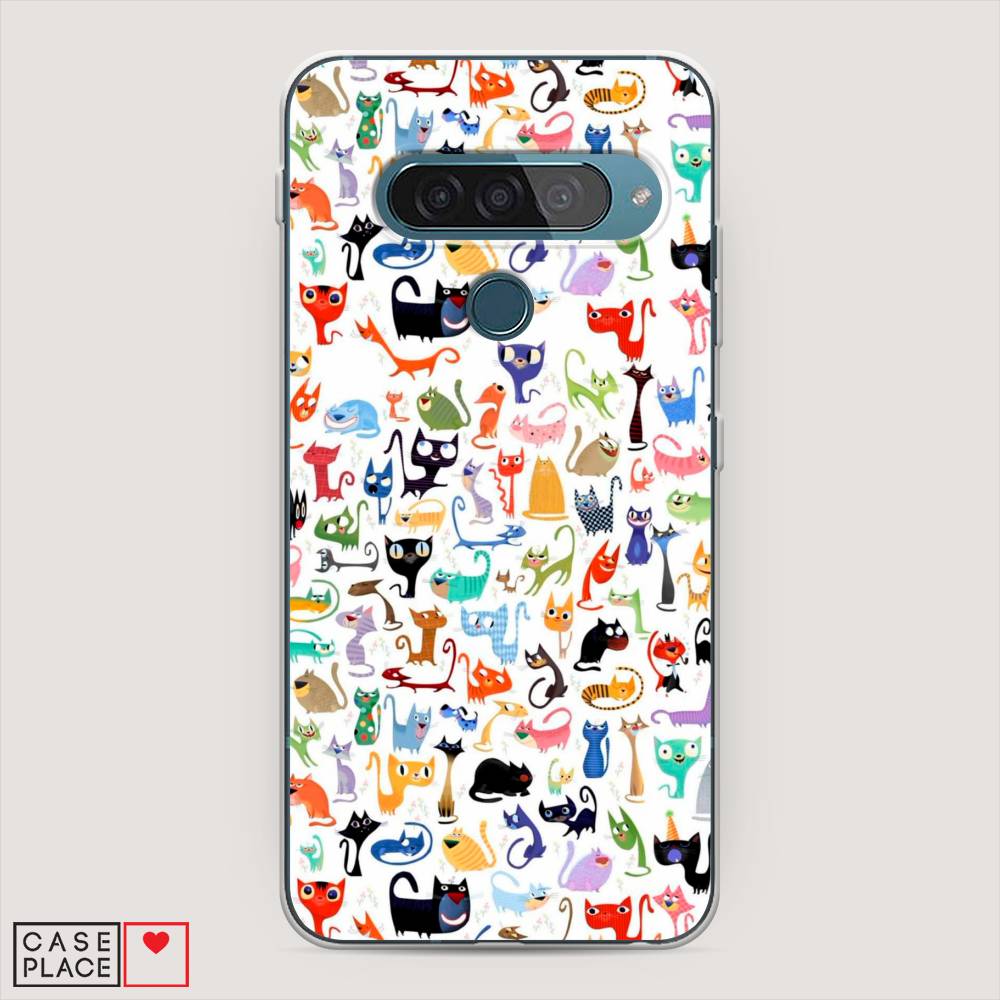 

Чехол для LG G8s ThinQ "Цветные коты", Разноцветный, 84050-1