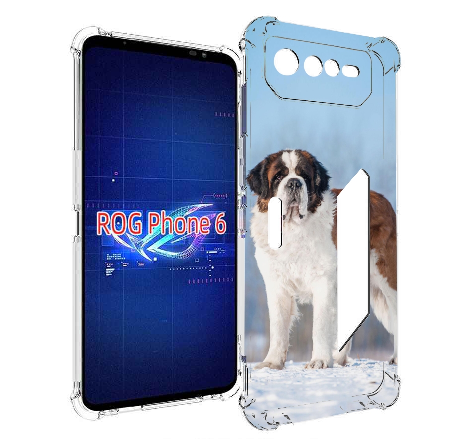 

Чехол MyPads сенбернар для Asus ROG Phone 6, Прозрачный, Tocco