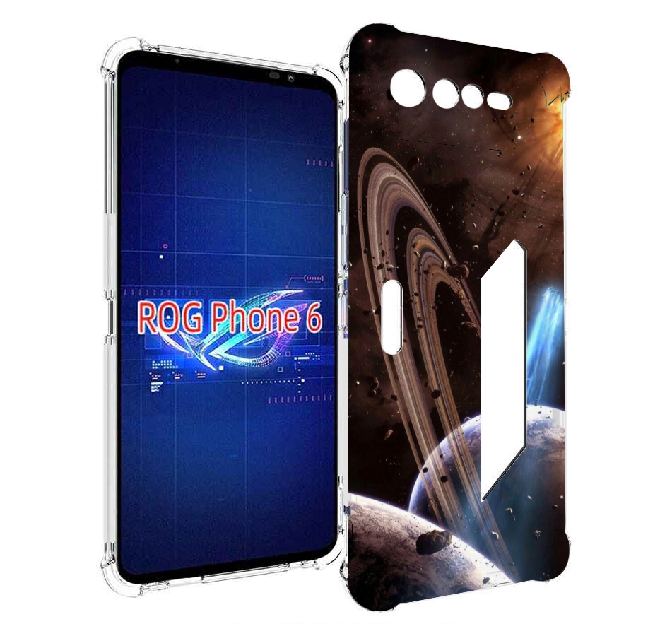 

Чехол MyPads сатурн в космосе для Asus ROG Phone 6, Прозрачный, Tocco