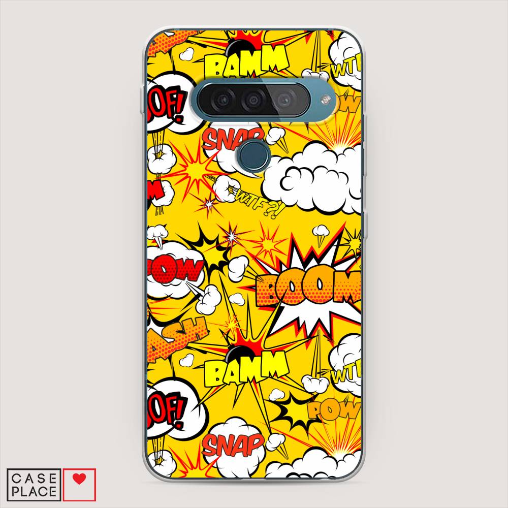 

Чехол для LG G8s ThinQ "Поп Арт эффекты", Желтый;белый;оранжевый, 84050-6
