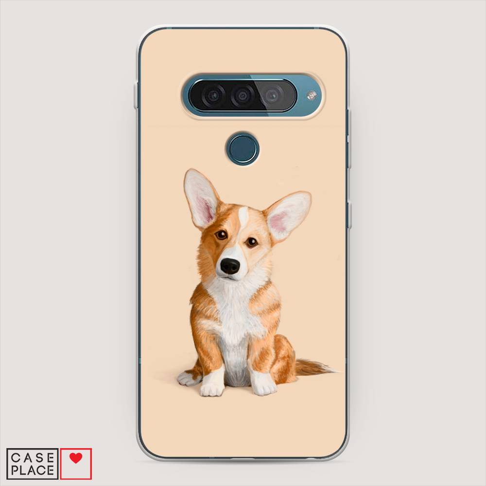 

Чехол для LG G8s ThinQ "Грустный Корги", Коричневый;бежевый, 84050-1