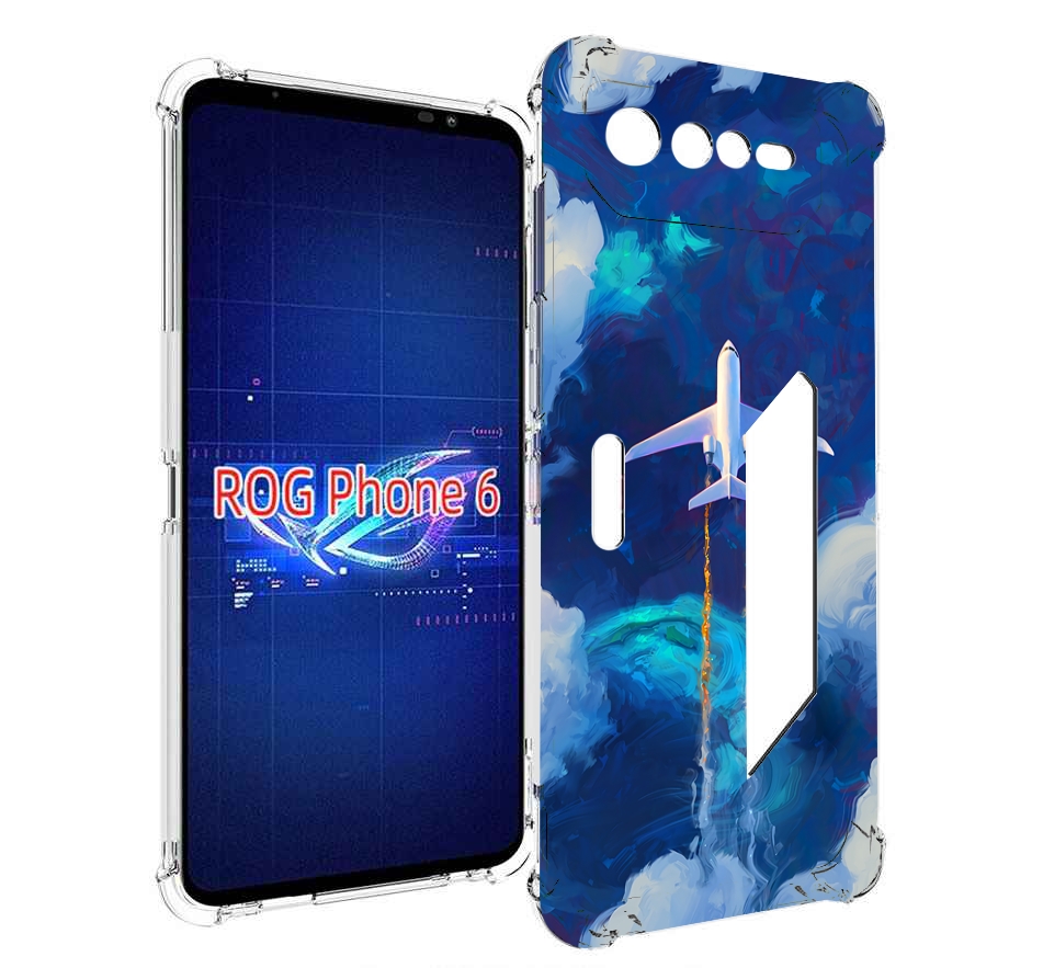 

Чехол MyPads самолет-в-небе-рисунок для Asus ROG Phone 6, Прозрачный, Tocco