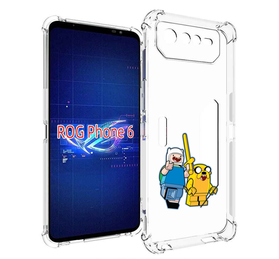

Чехол MyPads время приключений лего для Asus ROG Phone 6, Прозрачный, Tocco