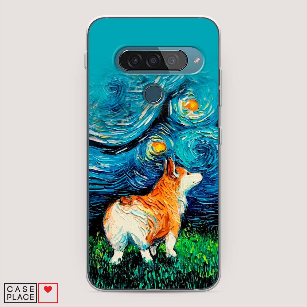

Чехол для LG G8s ThinQ "Корги звёздная ночь", Коричневый;белый;зеленый, 84050-1