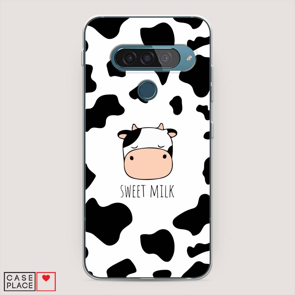 

Чехол для LG G8s ThinQ "Sweet milk", Розовый;белый;черный, 84050-1