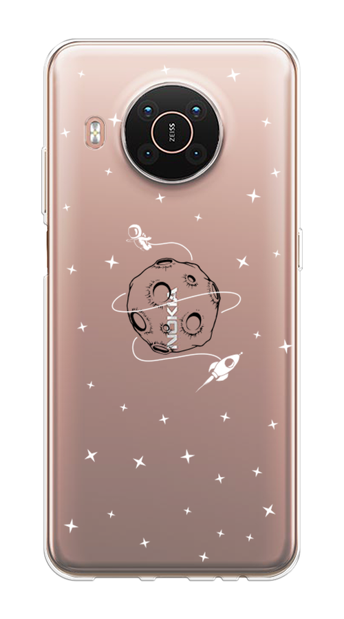 

Чехол на Nokia X20/X10 "Полет вокруг луны", Белый;серый;черный, 124250-2