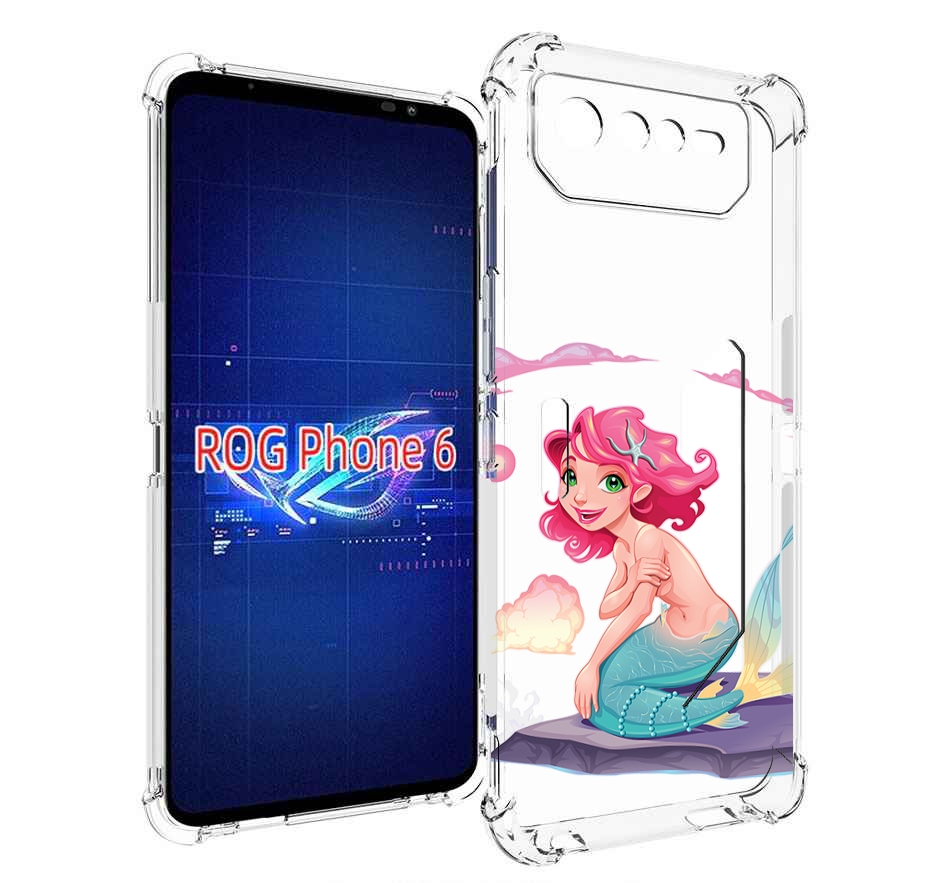 

Чехол MyPads русалочка для Asus ROG Phone 6, Прозрачный, Tocco