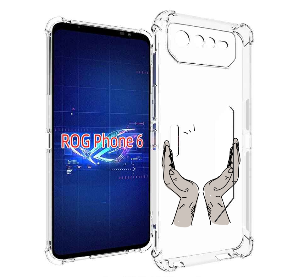 

Чехол MyPads руки-тянутся-к-небу для Asus ROG Phone 6, Прозрачный, Tocco