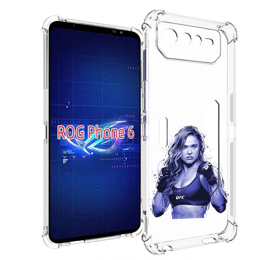 

Чехол MyPads ронда-роузи-юфс для Asus ROG Phone 6, Прозрачный, Tocco