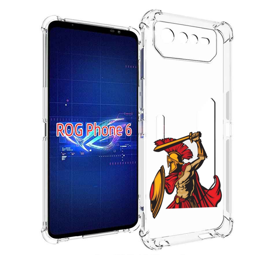 

Чехол MyPads римский-воин для Asus ROG Phone 6, Прозрачный, Tocco
