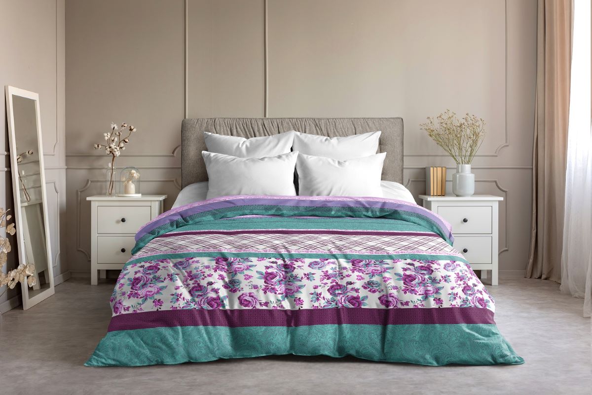 

Пододеяльник Ночь Нежна Валери зелен. осн. 7142-2 Поплин 110гр. 2 сп.