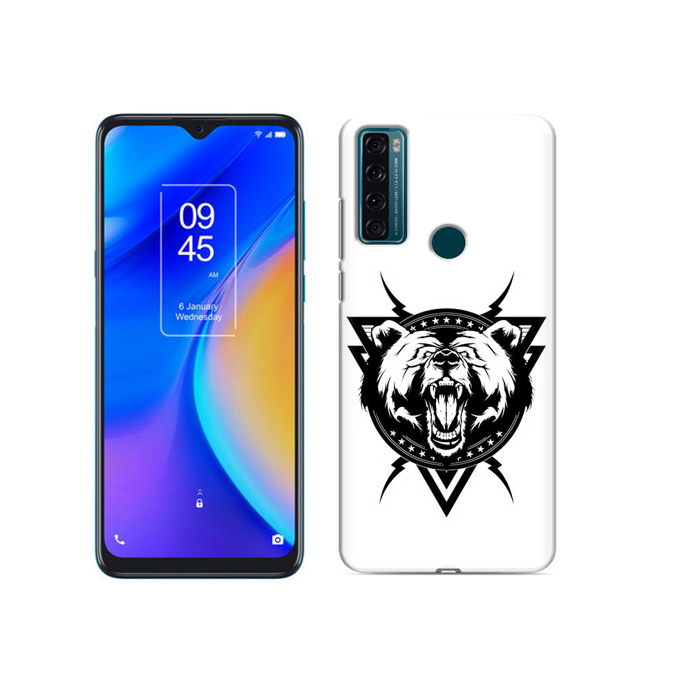

Чехол MyPads Tocco для TCL 20 SE медведь в треугольнике, Прозрачный, Tocco