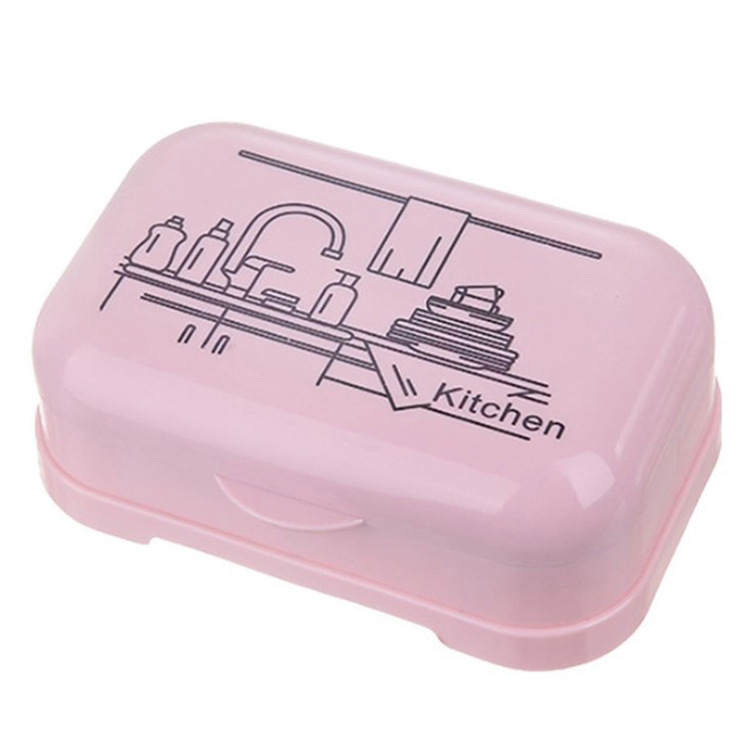 

Портативная мыльница с крышкой Bentfores розовый 13 х 10 см 33787