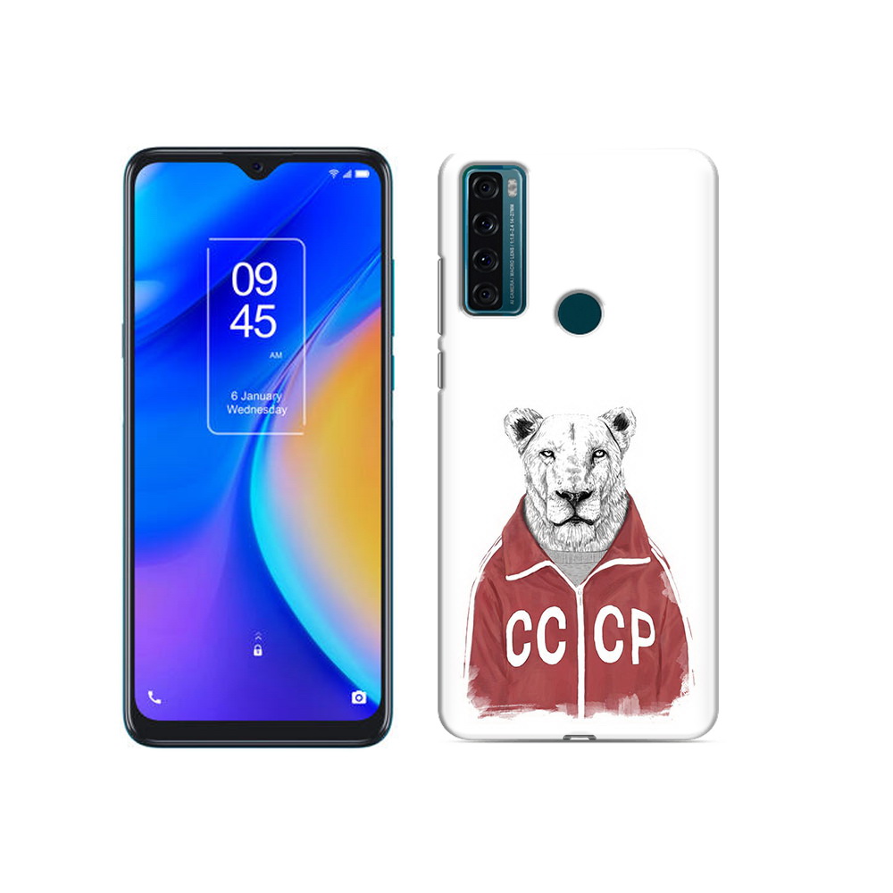 

Чехол MyPads Tocco для TCL 20 SE львица ссср, Прозрачный, Tocco
