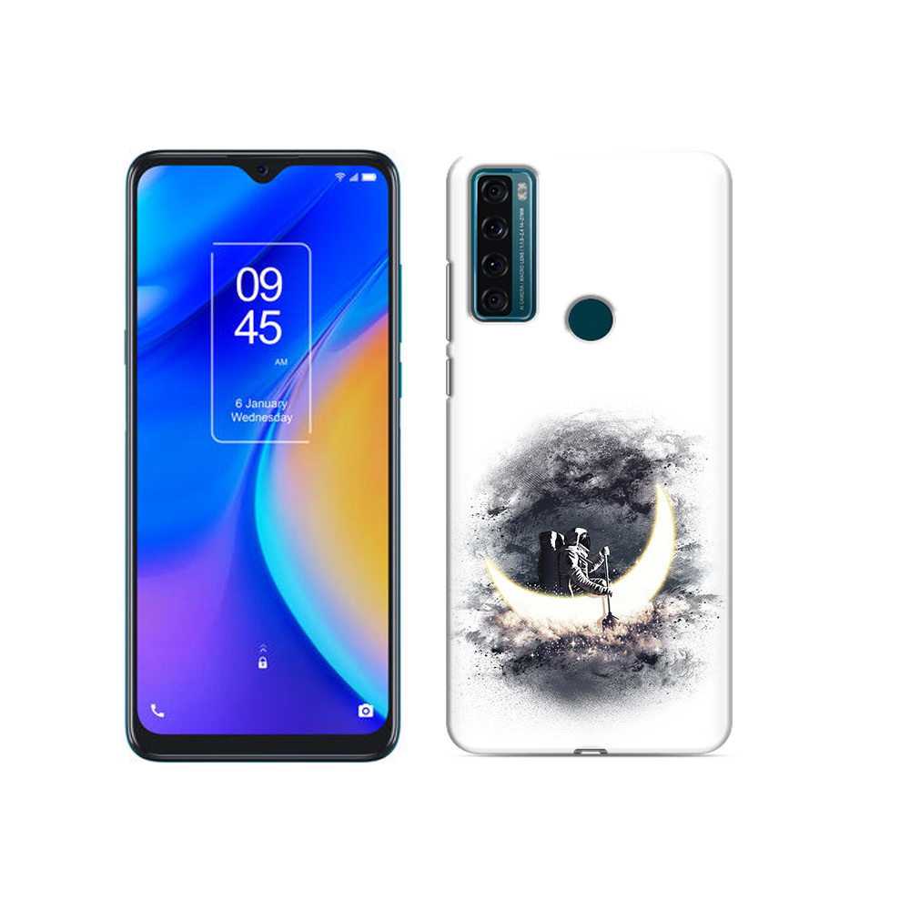 

Чехол MyPads Tocco для TCL 20 SE лунный путешественник, Прозрачный, Tocco