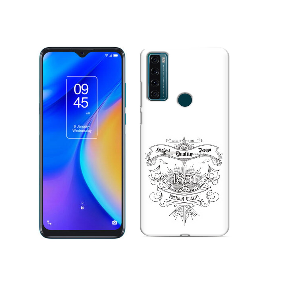 

Чехол MyPads Tocco для TCL 20 SE логотип 1851 год, Прозрачный, Tocco