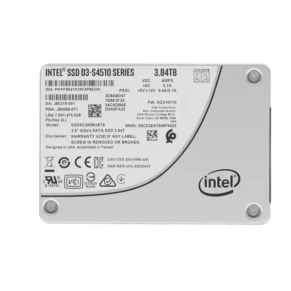 

SSD накопитель Intel 2.5" 3,84 ТБ (SSDSC2KB038T801 963344)