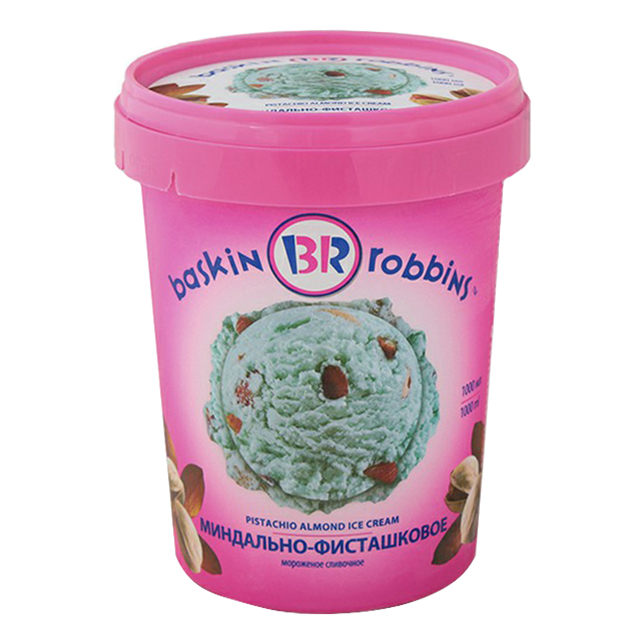 

Мороженое сливочное Baskin Robbins миндально-фисташковое 1 л