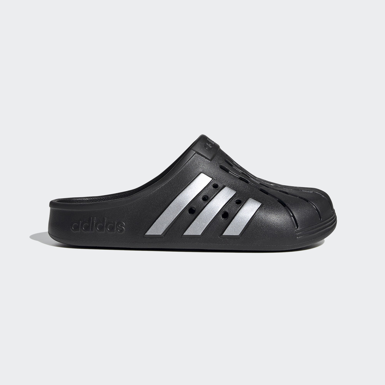 фото Сланцы мужские adidas adilette clog черные 9 uk