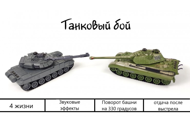 Радиоуправляемый танковый бой ZEGAN ZG-820  - купить