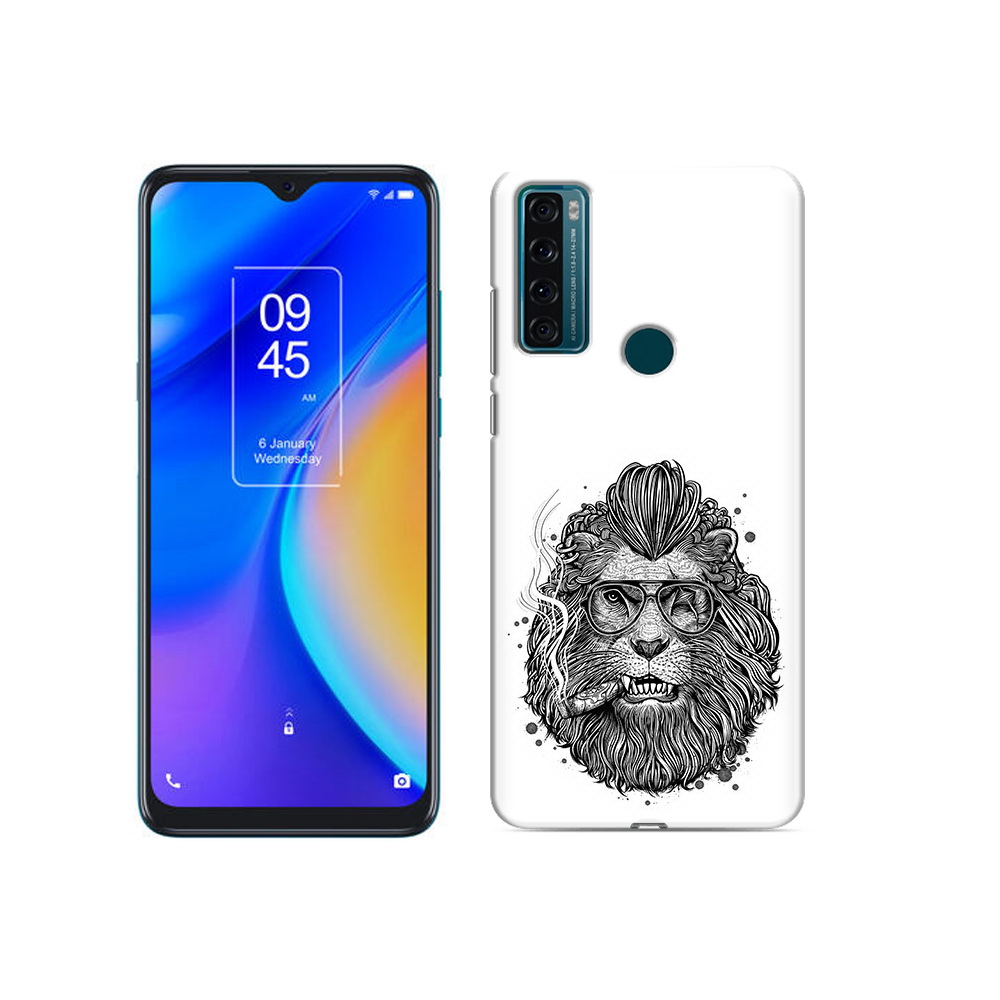 

Чехол MyPads Tocco для TCL 20 SE курящий лев, Прозрачный, Tocco