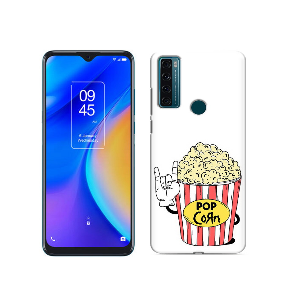 

Чехол MyPads Tocco для TCL 20 SE крутой попкорн, Прозрачный, Tocco