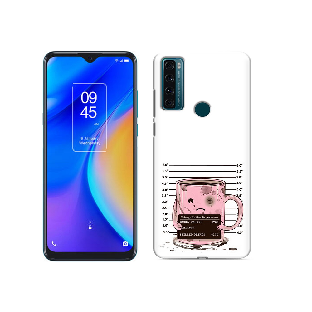 

Чехол MyPads Tocco для TCL 20 SE кружка, Прозрачный, Tocco