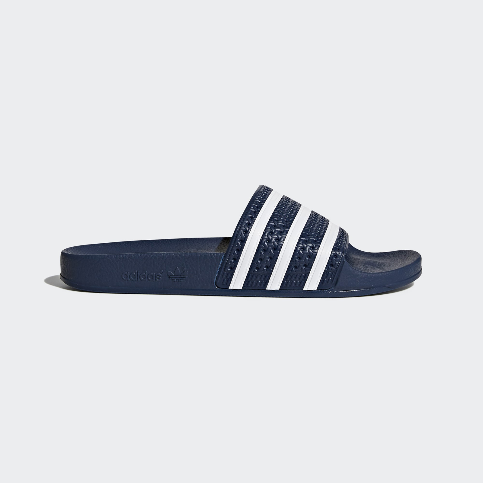 фото Сланцы мужские adidas adilette синие 10 uk