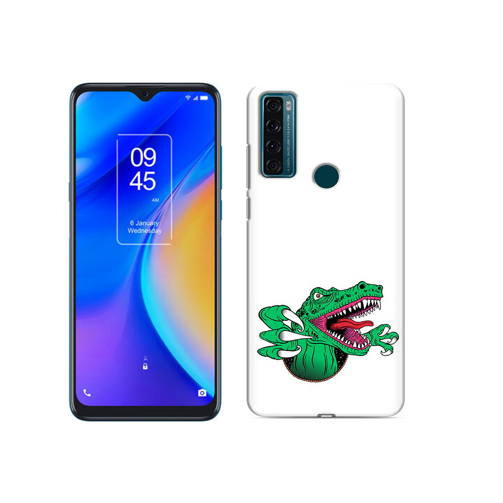 

Чехол MyPads Tocco для TCL 20 SE крокодил, Прозрачный, Tocco
