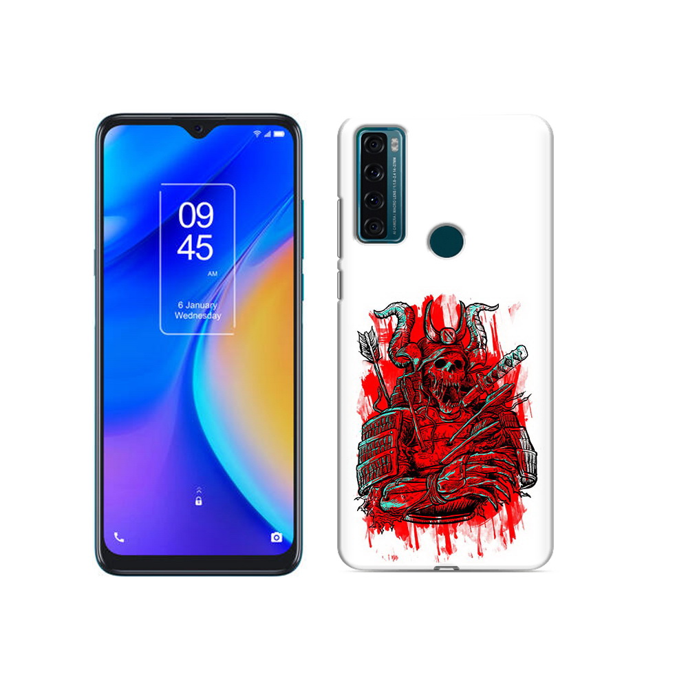 

Чехол MyPads Tocco для TCL 20 SE красный скелет воин, Прозрачный, Tocco