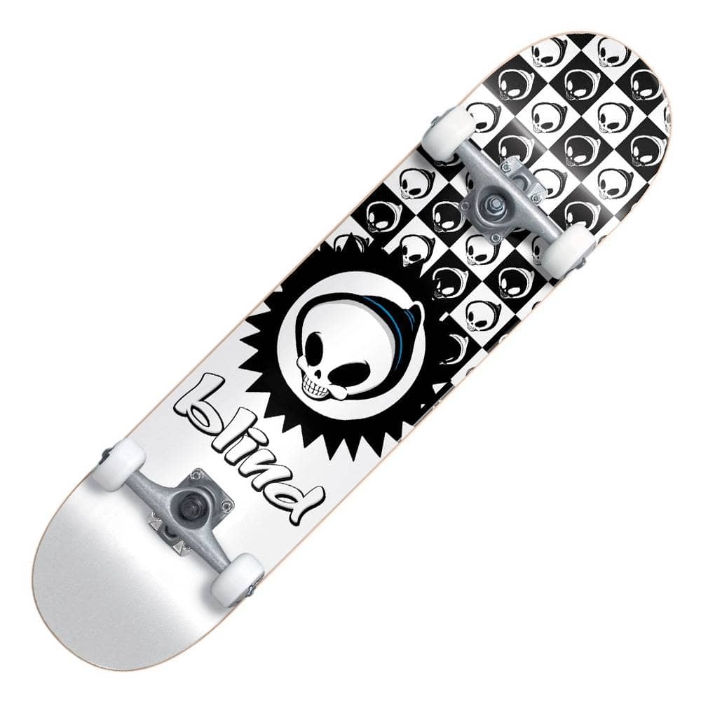 фото Скейтборд blind checkered reaper yth fp soft s 75,7x18,73 см white