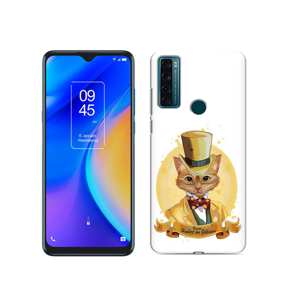 

Чехол MyPads Tocco для TCL 20 SE кот юрист, Прозрачный, Tocco