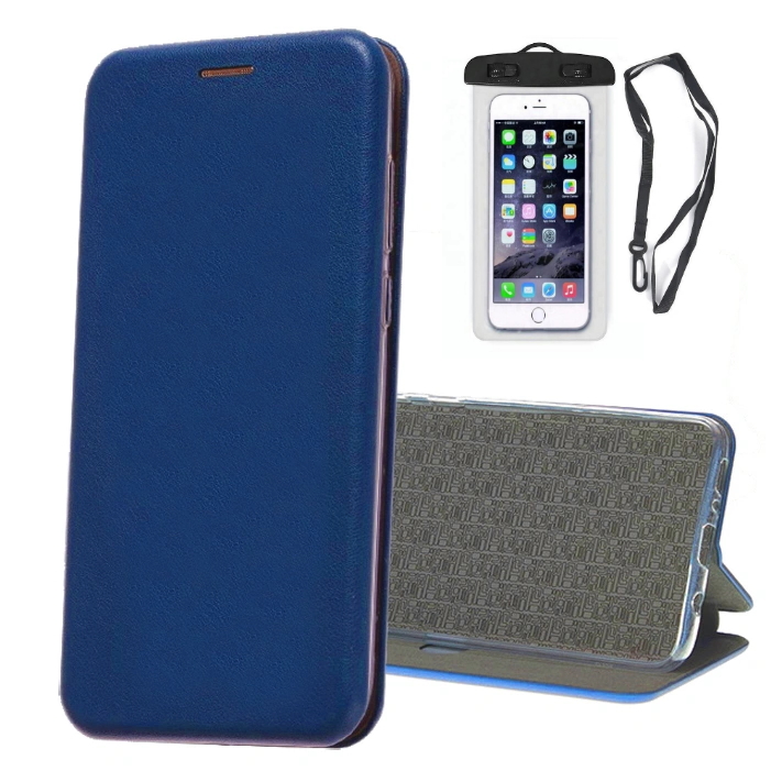 фото Чехол qvatra для iphone 12 mini c влагозащитным универсальным чехлом blue