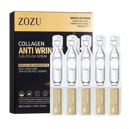 Коллагеновая сыворотка против морщин для лица Zozu Anti Wrinkle 10 шт уп