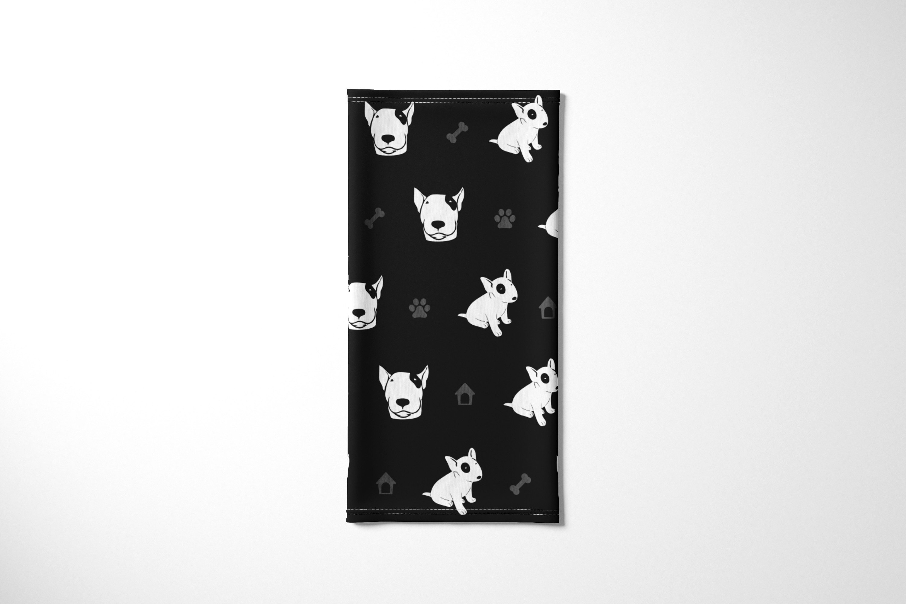 

Бандана / Бафф / Снуд-трансформер / Собаки / Бультерьер Английский, Черный;белый, BBuffVM_VM1947163