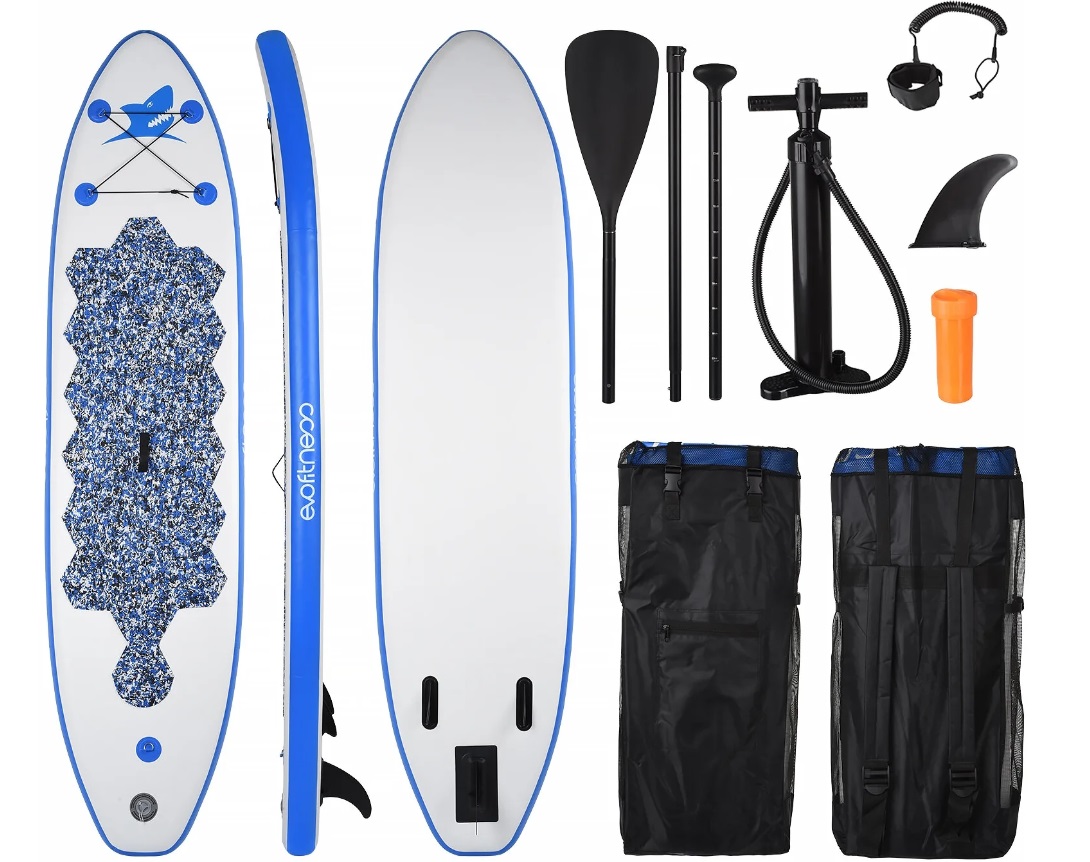 

SUP-борд EVO FITNESS Dream 335x81x15 см белый/голубой, Dream