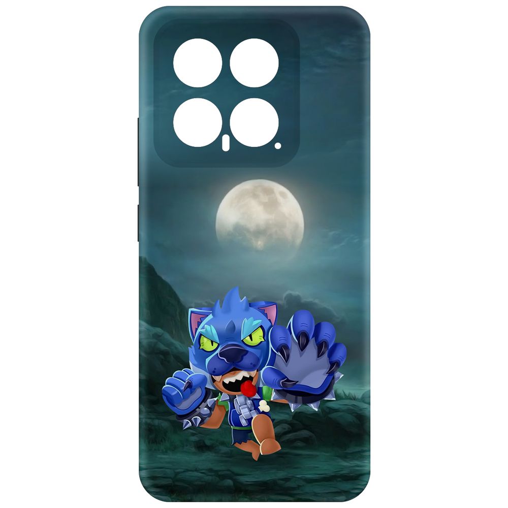 

Чехол-накладка Krutoff Soft Case Brawl Stars - Оборотень Леон для Xiaomi 14 черный