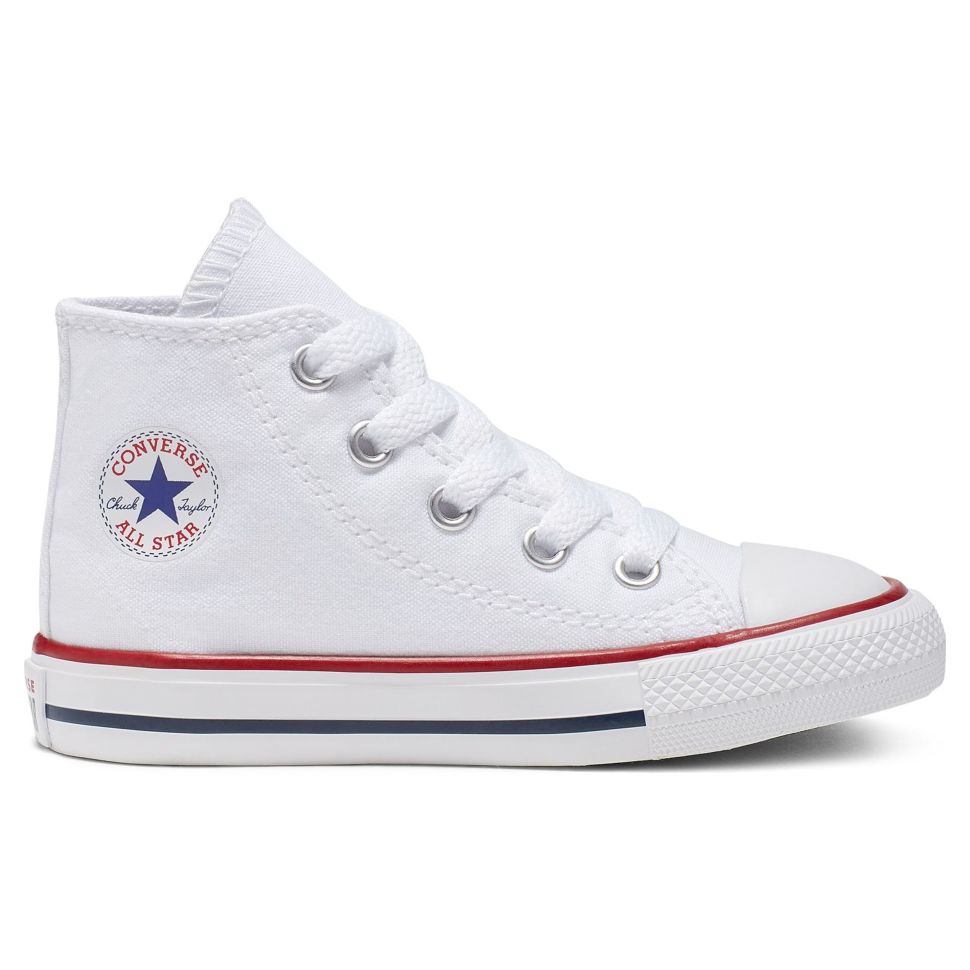 Детские кеды Converse (конверс) Chuck Taylor All Star 7J253 белые (18)