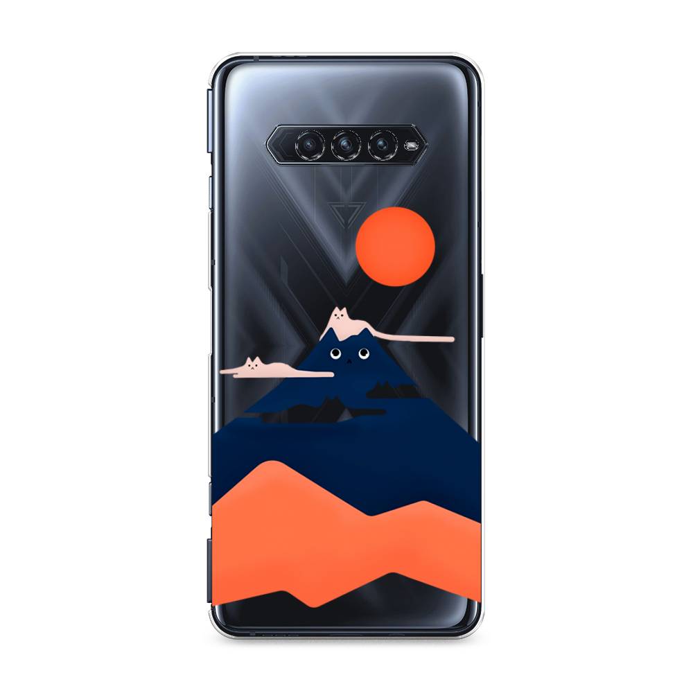 

Чехол на Xiaomi Black Shark 4"Кот-гора", Черный;оранжевый, 311150-4