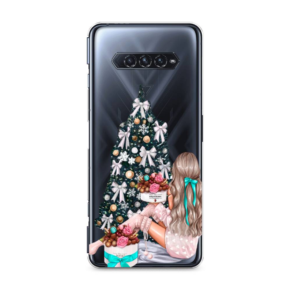 

Чехол на Xiaomi Black Shark 4"New Year", Зеленый;бежевый;голубой, 311150-5