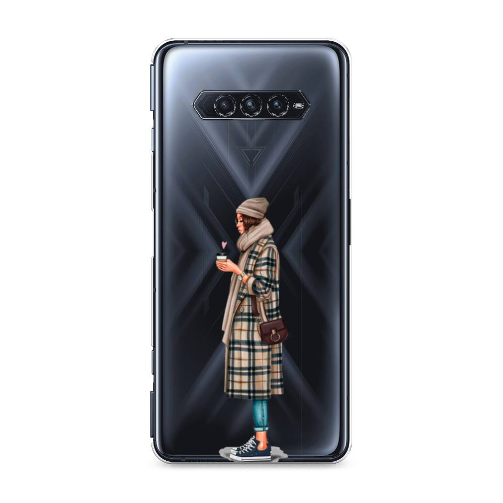 

Чехол на Xiaomi Black Shark 4"Утренний кофе", Коричневый;бежевый, 311150-6