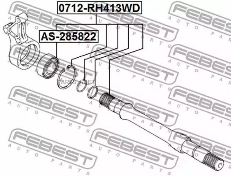 

Подшипник приводного вала 28x58x22 suzuki swift rs413/rs415/rs416 2003-2010