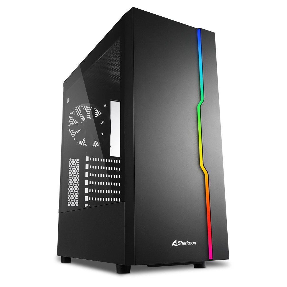 

Корпус компьютерный Sharkoon RGB-SLIDER-BK без БП Black