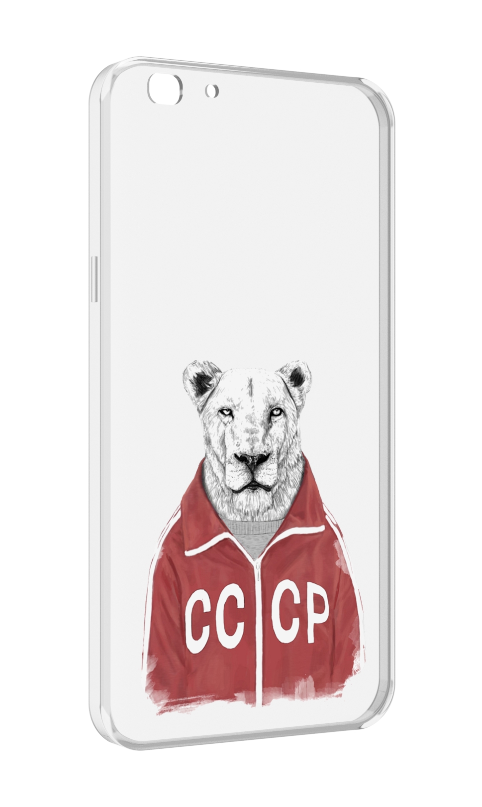 

Чехол MyPads львица ссср для Oppo A77/F3 (2017 год), Прозрачный, Tocco