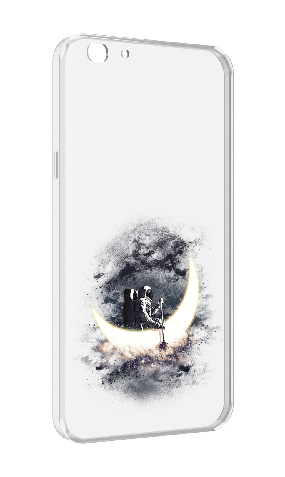 

Чехол MyPads лунный путешественник для Oppo A77/F3 (2017 год), Прозрачный, Tocco